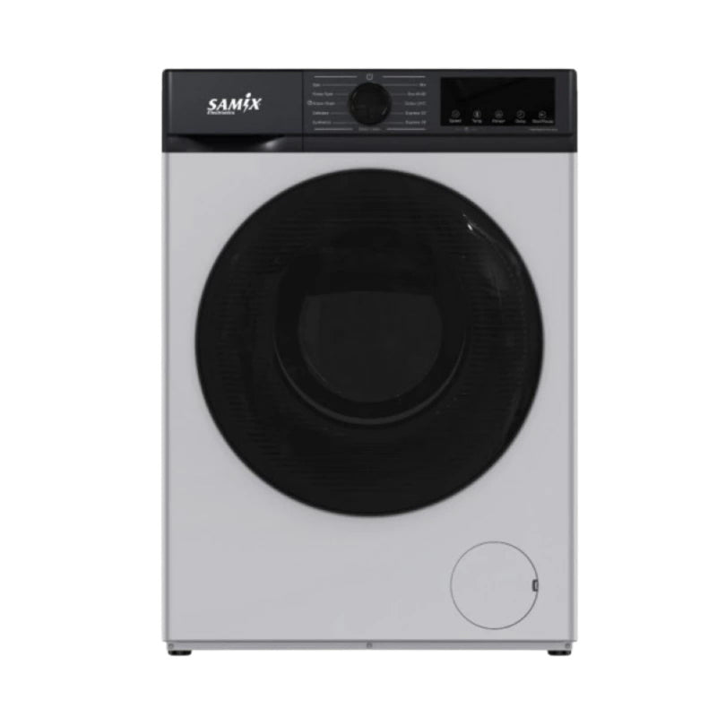 Samix Front Load Washing Machine A+++ 12KG 1400RPM Silver SNK-WM12KGS
