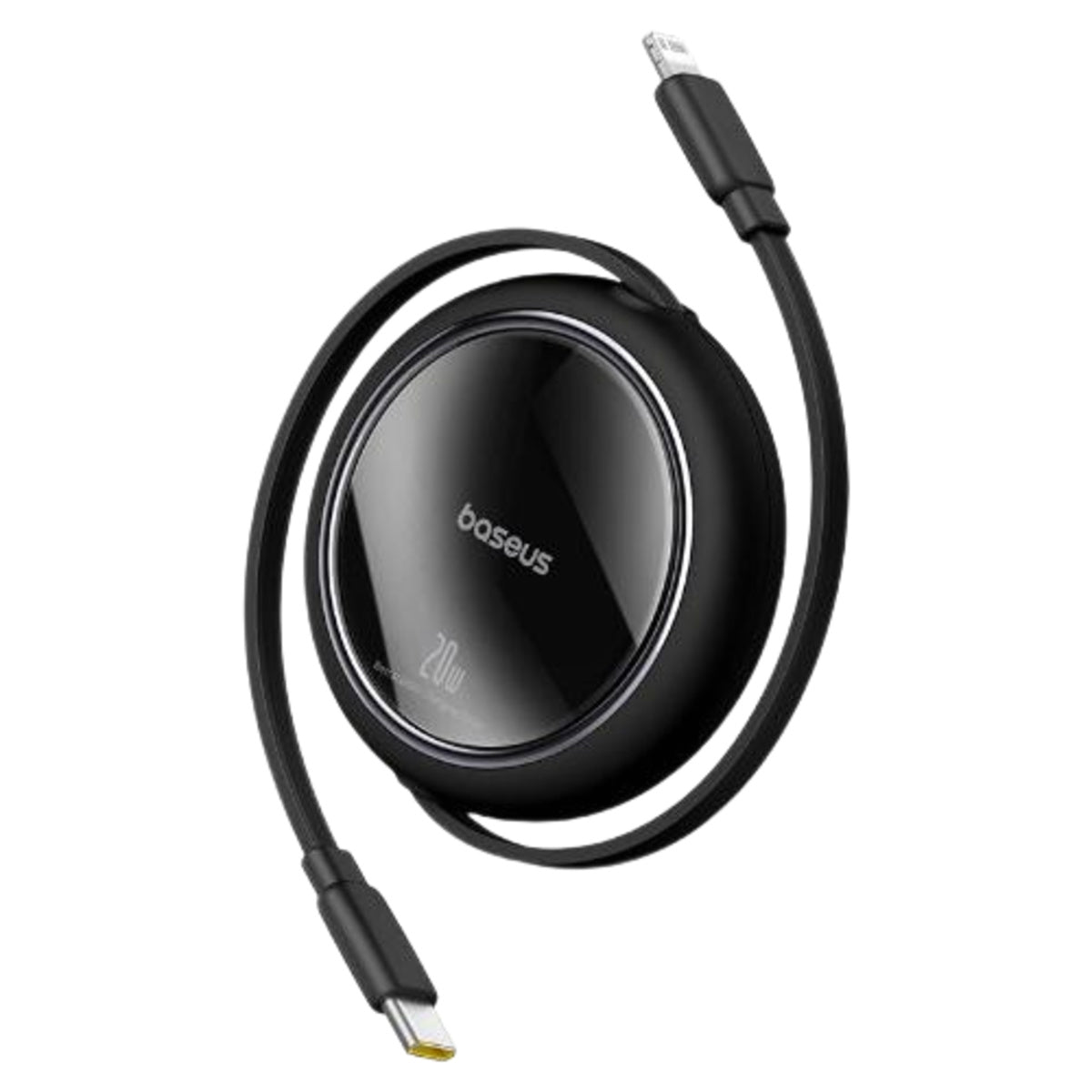 Baseus Free2Pull Retractable USB-C to Lightning Cable, 20W, 1m, Cluster Black