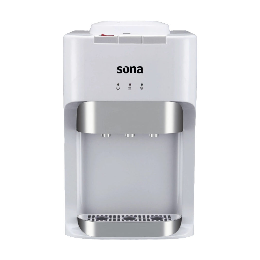 Sona Water Dispenser, Table 3 Faucets Heater Control, White