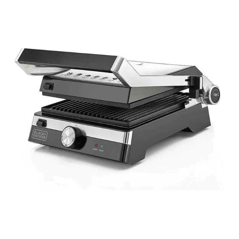 Black & Decker Grill, Non-Stick, 2000Watts, Stainless Steel Black & Decker Grill, Non-Stick, 2000Watts, Stainless Steel