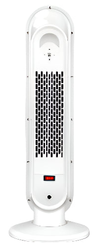 White tower heater on a white background