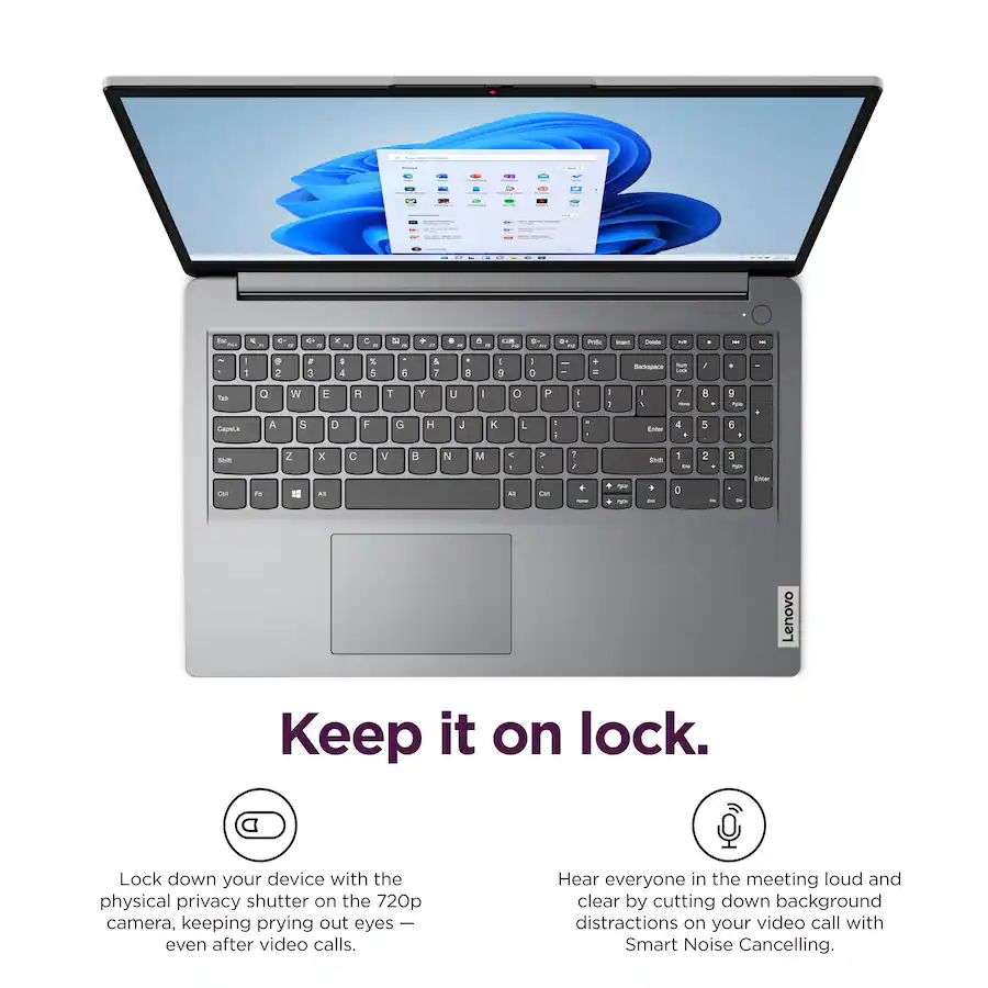 لاب توب لينوفو كور اي 5, 16 جيجا رام & 256 جيجا ذاكرة, شاشة مقاس 15.6انش, ويندوز 11