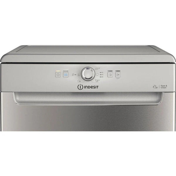 Indesit Free Stand Dishwasher A+, 2Spray, 6Programs, 13S, Inox
