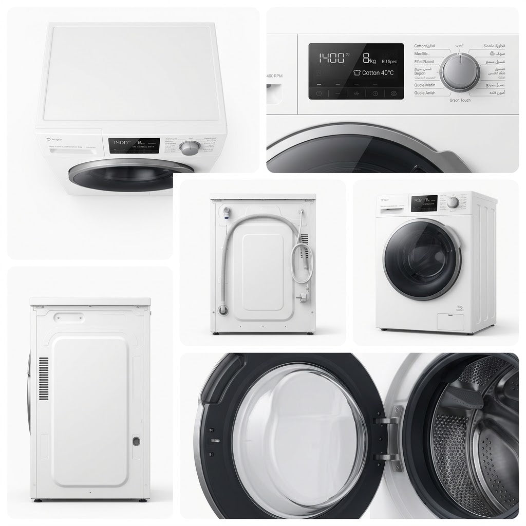 Xiaomi Mijia Front-Load Automatic Washing Machine 8kg - 1400 RPM (EU Spec)