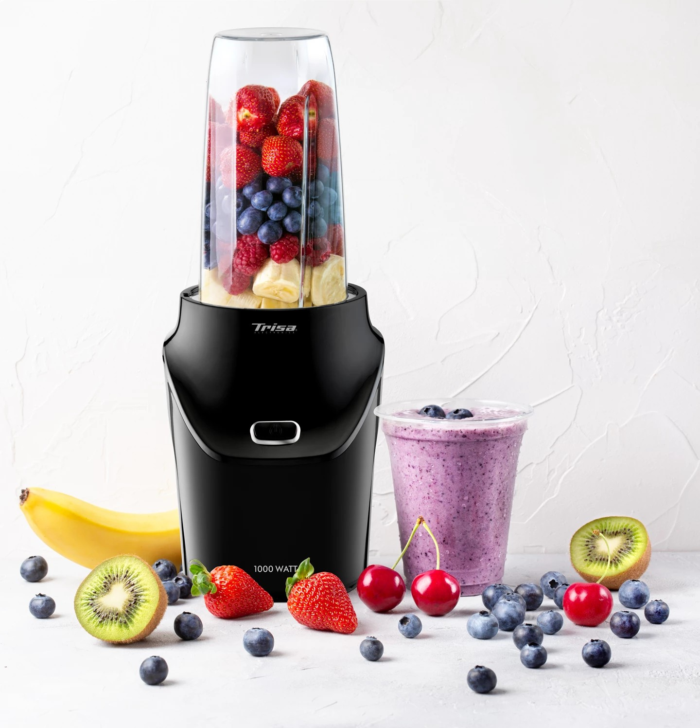 Trisa Nutri Blender, Energy Boost, 400Ml, 1000Watts, Black