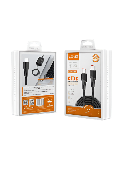 Ldnio Cable High Power, 100Watts, Grey Ldnio Cable High Power, 100Watts, Grey
