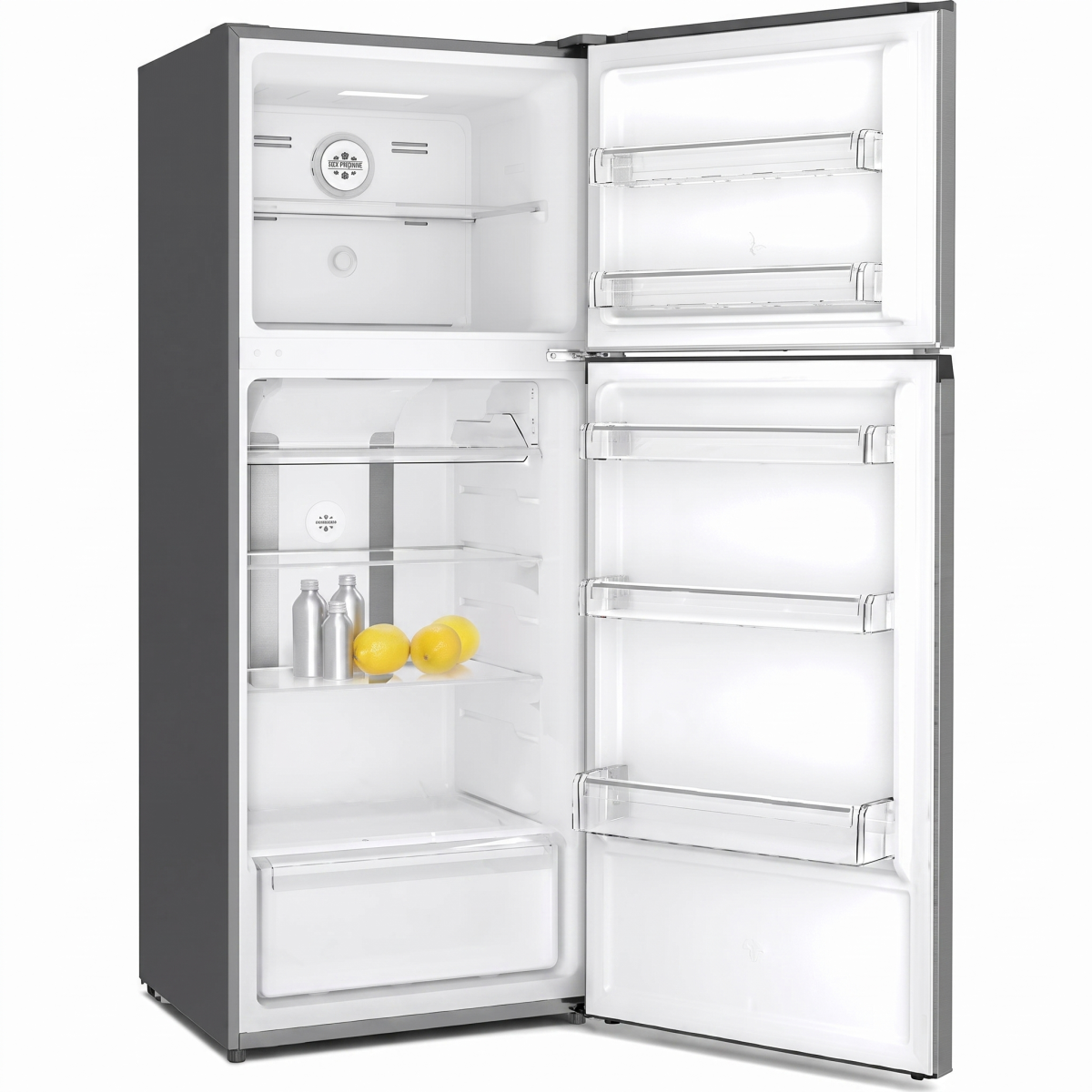 MEC Top Mount Refrigerator A++, No frost, Inverter, Display, 512Lit, Black