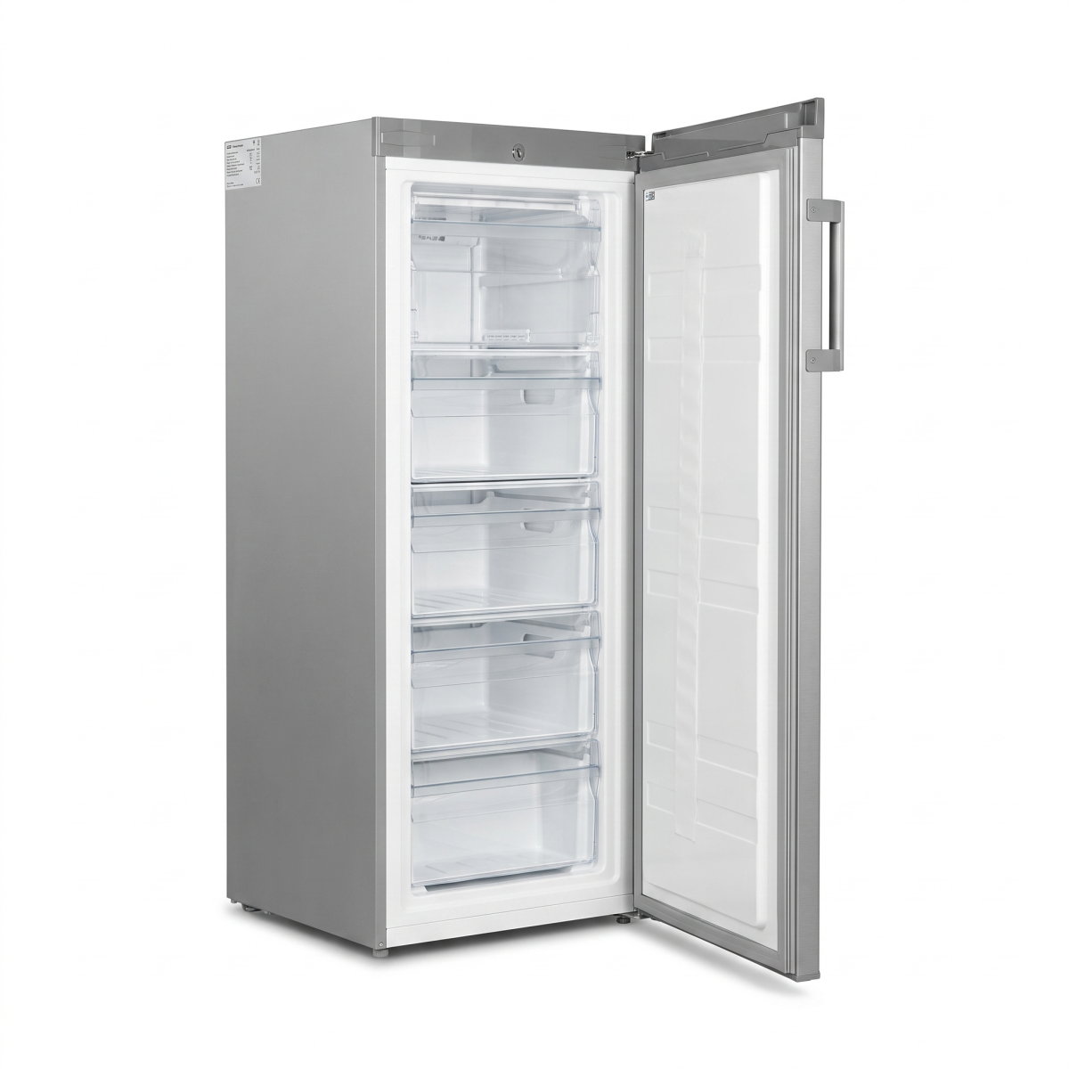 Elma Upright Freezer A+, 6 Drawers, 153Lit, Stainless Steel