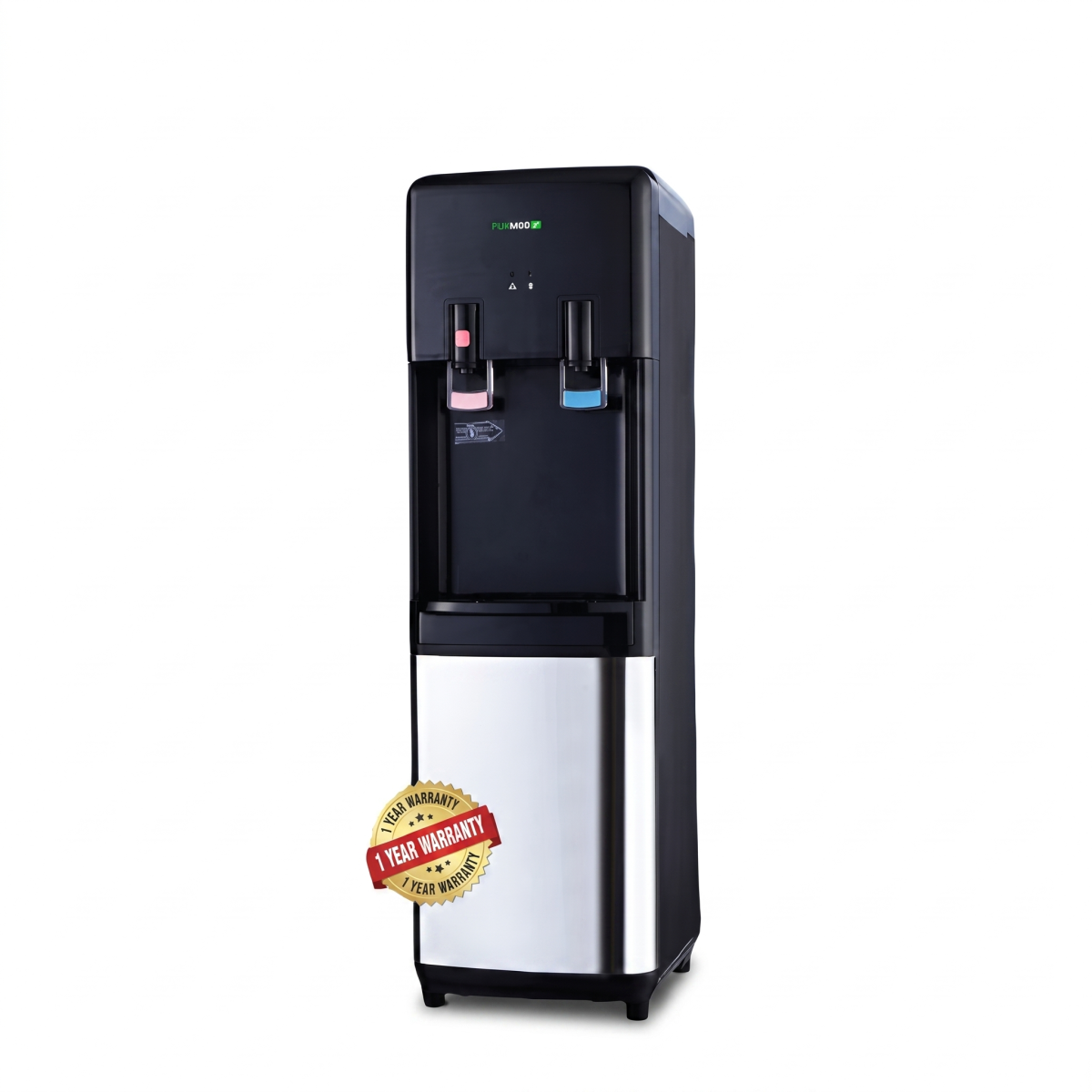 Tekmaz Water Dispenser, Silver & Black