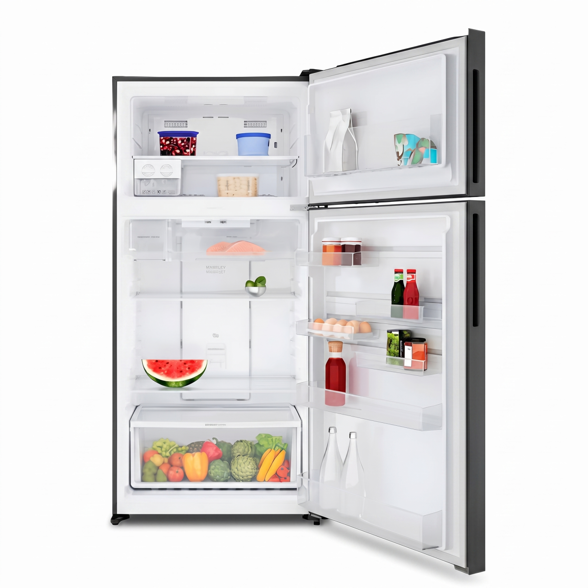 Electrolux Top Mount Refrigerator A+, 502Lit, Black