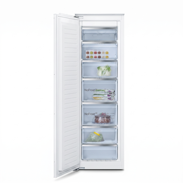 Bosch Integrated Upright Freezer A++, 60cm, Serie6, 212Lit, White