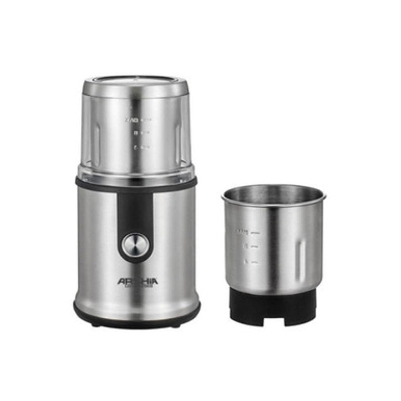 Arshia Wet & Dry Coffee Grinder, 500Watts, Silver