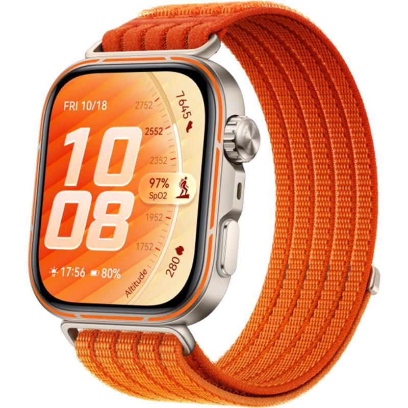 Huawei Smart Watch Fit 5Pro, Up to 10Days Battery Life, Works with Android & IOS, Orange