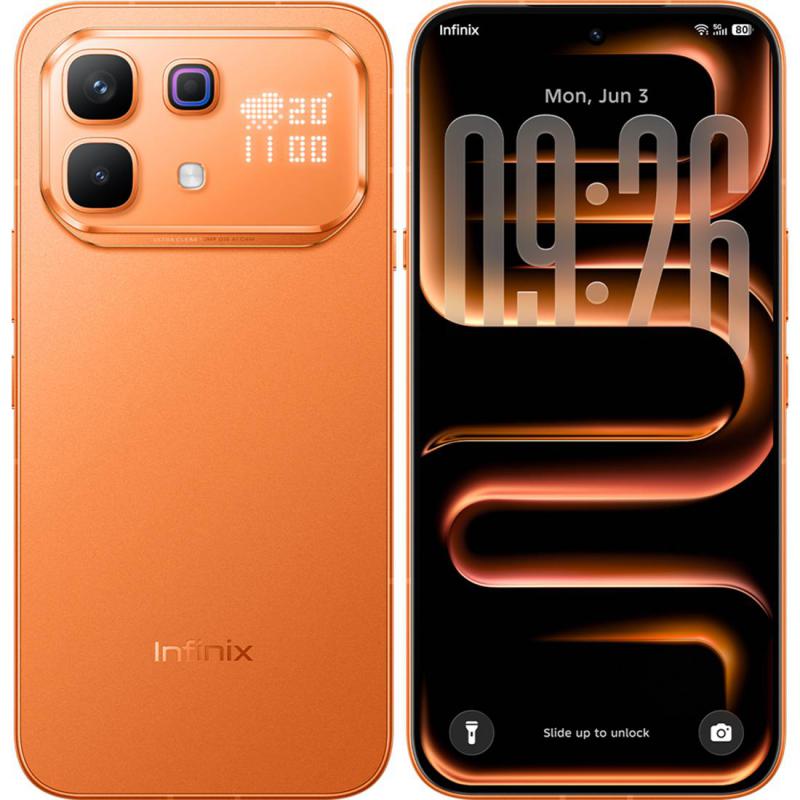 Infinix Note 60 PRO 5G, 8GB & 256GB, 6.78Inch, 6500Mah, Solar Orange