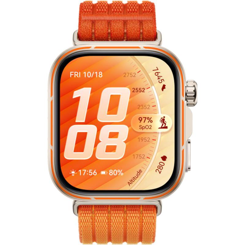 Huawei Smart Watch Fit 5Pro, Up to 10Days Battery Life, Works with Android & IOS, Orange