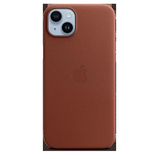 A/Apple iPhone 14 Plus Leather Case with   MagSafe - Umber