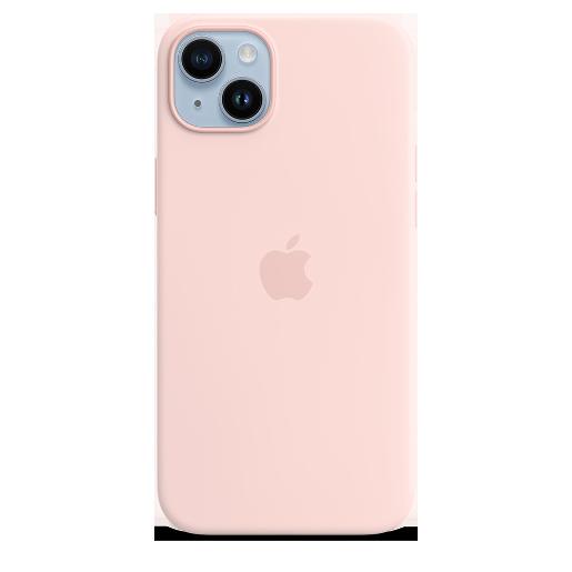 A/Apple iPhone 14 Plus Silicone Case with   MagSafe - Chalk Pink