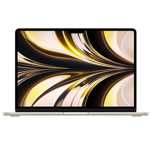 A/Apple 13-inch MacBook Air: Apple M2 chip with 8-core CPU and 10-core GPU, 512GB - Starligh