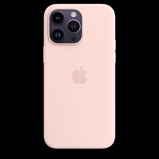 APPLE IPHONE 14 PRO MAX SILICONE CASE WITH MAGSAFE - CHALK PINK