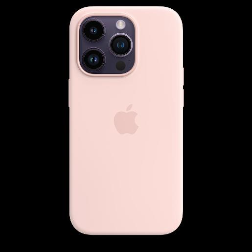 APPLE IPHONE 14 PRO SILICONE CASE WITH MAGSAFE - CHALK PINK
