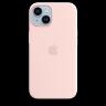 APPLE IPHONE 14 SILICONE CASE WITH MAGSAFE - CHALK PINK