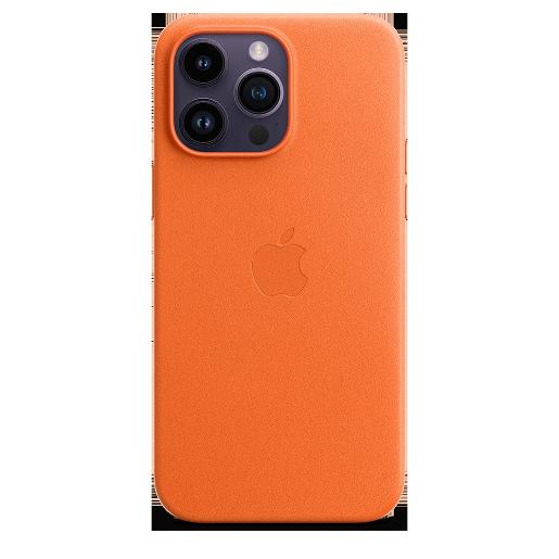 A/Apple iPhone 14 Pro Max Leather Case with MagSafe - Orange