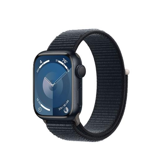 A /Apple Watch Series 9 GPS 41mm Midnight Aluminium Case with Midnight Sport Loop