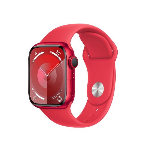 A /Apple Watch Series 9 GPS 41mm (PRODUCT)RED Aluminium Case with (PRODUCT)RED Sport Band -