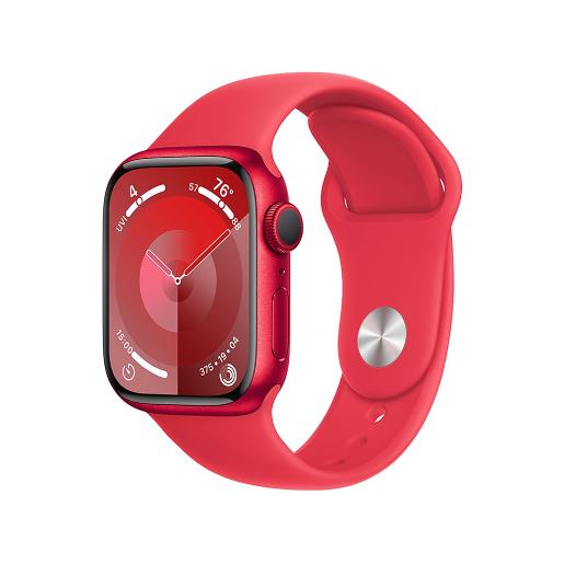 A /Apple Watch Series 9 GPS 45mm (PRODUCT)RED Aluminium Case with (PRODUCT)RED Sport Band -