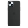 A / iPhone 15 Plus Silicone Case with MagSafe  Black