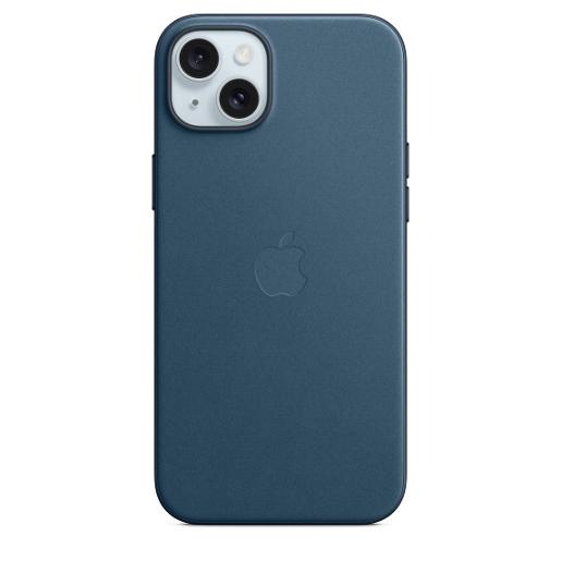 A /iPhone 15 Plus FineWoven Case with MagSafe  Pacific Blue