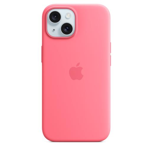 A / Apple iPhone 15 Silicone Case  MagSafe  Pink