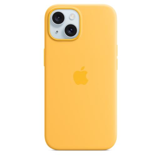 A /Apple iPhone 15 Silicone Case  MagSafe  Sunshine
