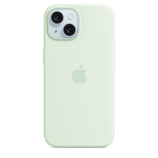 A /Apple iPhone 15 Silicone Case  MagSafe  Soft Mint