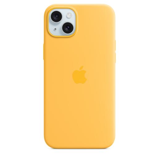 A /Apple iPhone 15 Plus Silicone Case  MagSafe  Sunshine