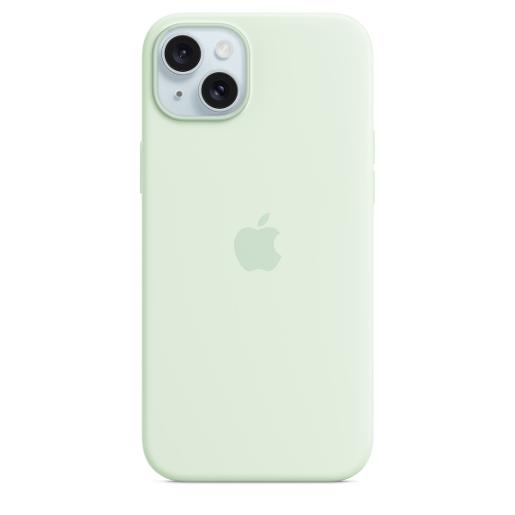A /Apple iPhone 15 Plus Silicone Case  MagSafe  Soft Mint