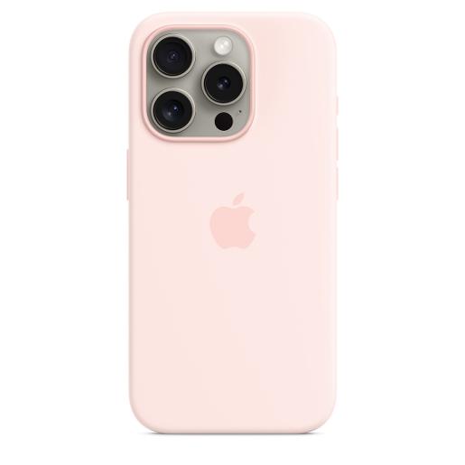 A /Apple iPhone 15 Pro Silicone Case  MagSafe  Pink