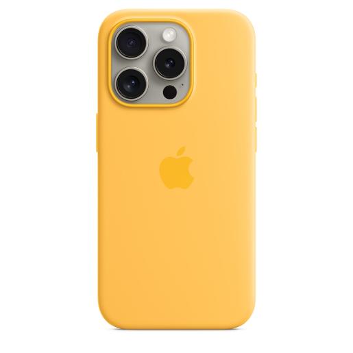 A /Apple iPhone 15 Pro Silicone Case  MagSafe  Sunshine