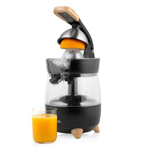 Princess  CITRUS JUICER PURE MATERIAL HOUSING bamboo high quality plastic stainless steel pulp filter with press lever continuous refillable non- drip system multifunctional drip - stop