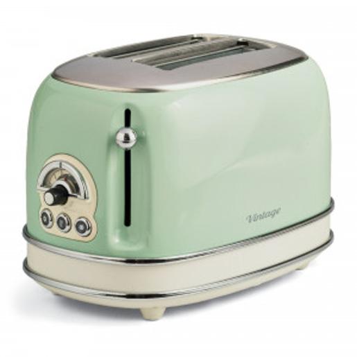 04 / Ariete Toaster 2slice, 810W,6 toasting levels,Green,Functions delete/defrost/heating,Automa