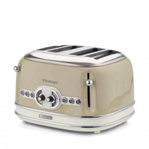 03 / Ariete Toaster 4 slice,1600W,Functions: delete/ defrost/heating,6 toasting  levels,Beige, A