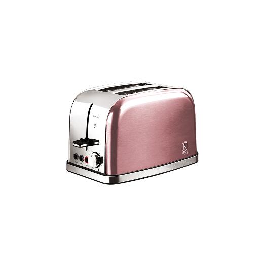 BerlingerHaus Toaster 2 slice,7 toasting Levels,Rose,Power 850W ,functions :Reheat/Defrost