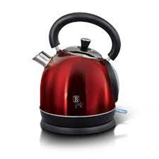 BerlingerHaus Kettle 2200W,Capacity 1.8L,Washable filter,Rotating base 360°,Red .