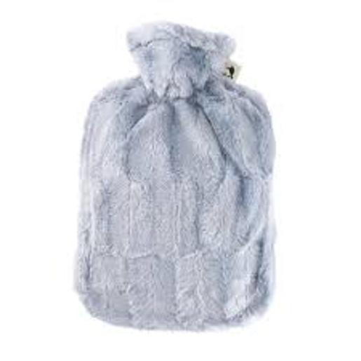 HUGO FROSCH HOT WATER BOTTLE CLASSIC FAUX FUR COVER 1.8LTR GREY 0570