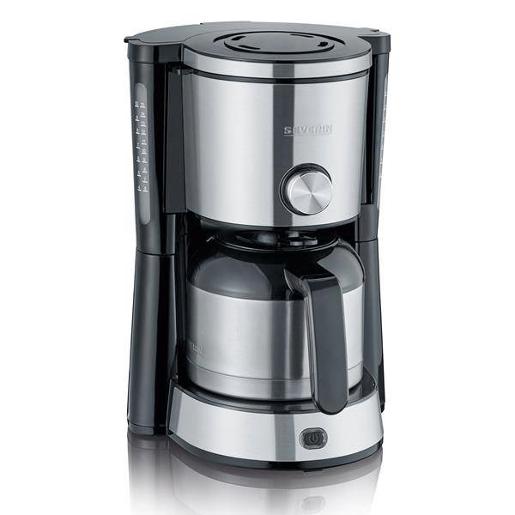 Severin Coffee Maker with stainless steel vacuum jug | Color: Steel