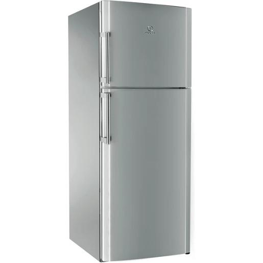 Indesit Refrigerator freestanding double door inox Width cm: 700 326 L Doubl