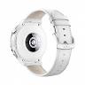 Huawei Wearable Watch GT 3 Pro 43MM Leather  Silver Bezel White Leather Starp