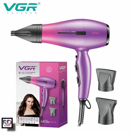 VGR Hair dryer 2400watt AC Motor with Overheating Protection