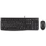 Logitech  Keyboard and Mouse Combo Wired - MK120| Spill-resistant design 4 Adjustable keyboard height