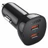 Choetech Dual USBC Fast Car Charger 40W black